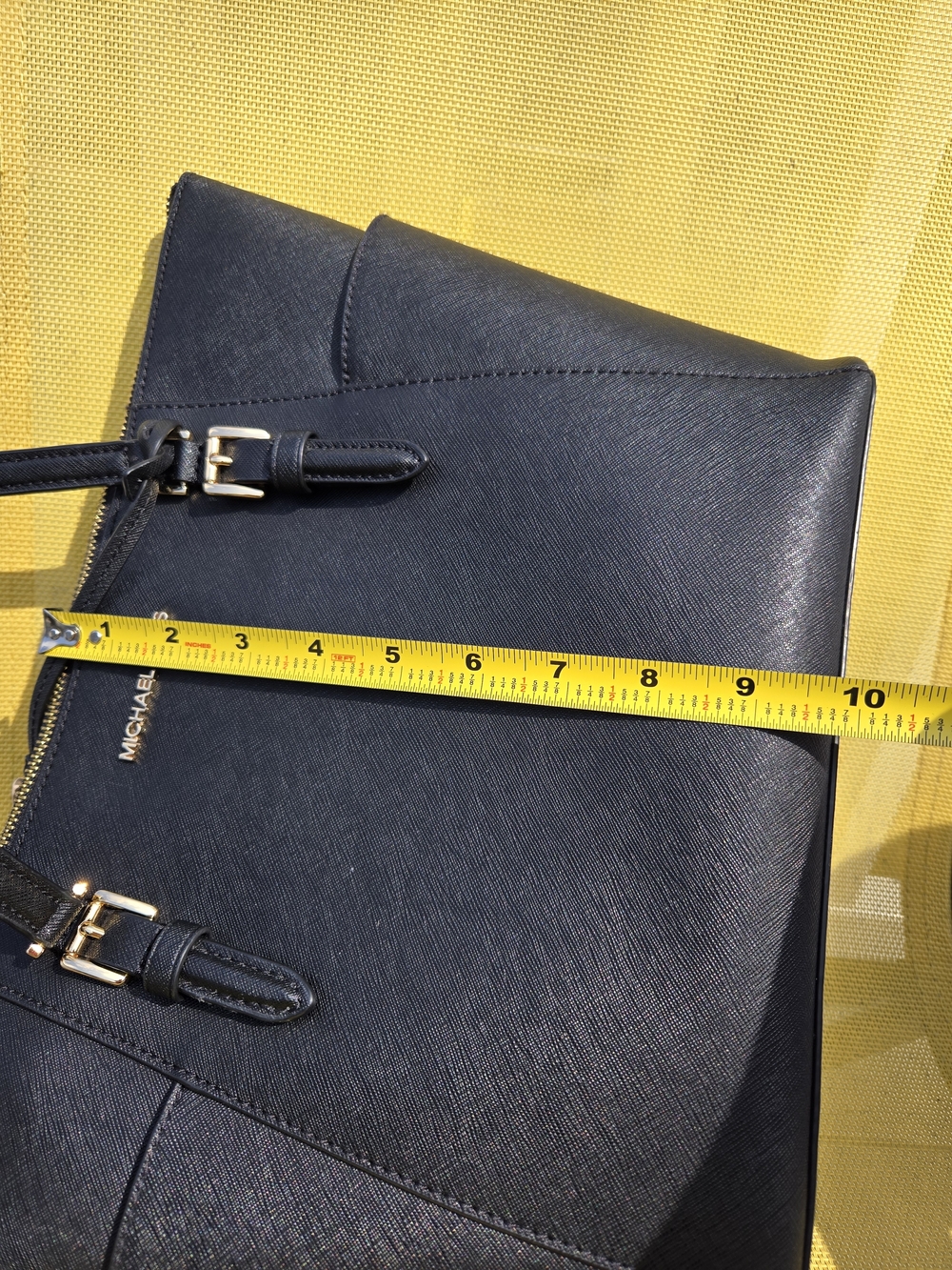 Michael Kors Black Saffiano Leather Tote Bag - Picture 15 of 15